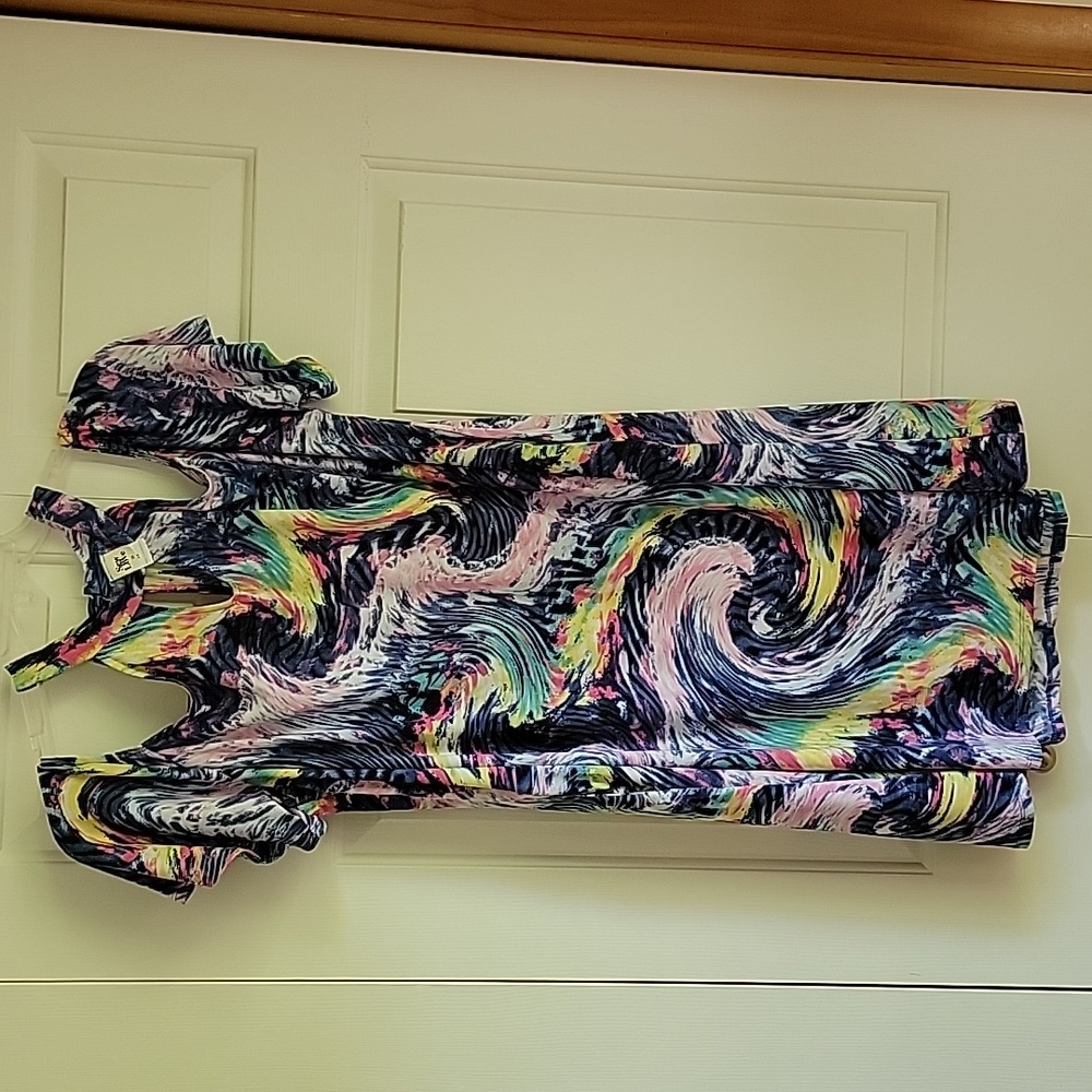 Sew In Love sz 2xl Dress Blue multi swirl